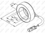 Nrf 38470 - Spule Oe 13208187, Magnetkupplung-Kompressor Per Signum (Z03), Vectra C (Z02)