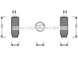 Prasco TOD005 - Oe 4478130370 Klimatrockner FüR Idea, Ls (F2), Boxster (986), Boxster (987), 718 (982), 911 (991), 911 (993), 911 (996), 911 (997), 918 Spyder, Boxster (981), Cayman (981), Cayman (987), 4 Runner, Camry (V1), Camry (V2), Carina E (T19), Corolla (E10), Corolla (E9), Hilux, Picnic (XM1), Previa (R1, R2), Rav 4 I (A1), Rav 4 Ii (A2), Starlet (P9)