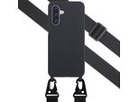 Samsung Galaxy A17/Samsung Galaxy A17 Custodia - Silicone - Selencia Custodia Morbida/Custodia Con Cinturino/Cover Posteriore - Nero