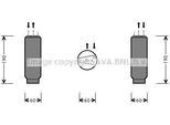 Prasco ALD003 - Oe 46452809 Klimatrockner FüR 166 (936), 145 (930), 146 (930), 147 (937), 156 (932), Jumper, Bravo, Ducato, Doblo, Barchetta, Brava, Palio, Punto, Marea, Multipla, Seicento, Siena, Strada, Boxer