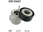 Skf Vkm 35603 Rullo Tenditore, Cinghia Trapezoidale Dentata Oe 55561330 Compatibile Con Delta, Astra H, Signum, Vectra, Zafira, Giulia, Giulietta, Stelvio, 500L, 500X, Bravo, Croma, Tipo, Cherokee, Compass, Renegade