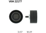 Skf Vkm 22177 Rullo Di Rinvio/Guida, Cinghia Dentata Oe 60652129 Compatibile Con Alf. 145, Alf. 146, Alf. 147, Alf. 155, Alf. 156, Alf. 166, Alf. Gt, Alf. Gtv, Spider, Barchetta, Brava, Bravo, Coupé, Marea, Punto, Stilo, Dedra, Delta, Lybra