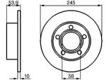Bosch 0 986 478 461 - Oe 4B0 615 601 Disco Freno Per A6 (4B)