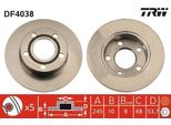 Trw DF4038 - Disco Freno Oe 4BO 615 601 Per A6 (4B)