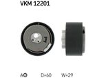 Skf Vkm 12201 Spannrolle, Zahnriemen Oe 55248394 Kompatibel Mit 124 Spider, 500, 500C, Grande Punto, Punto, Giulietta, Mito, 500L, 500X, Brava, Bravo, Doblo, Idea, Linea, Marea, Palio, Panda, Stilo, Tipo, Renegade, Delta, Musa, Lanc Y, Maz Y, Ypsilon, Combo
