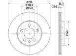 Hella 8DD 355 105-361 - Oe 1J0615301D Disco Freno Per A1 (8X), A2 (8Z), A3 (8L), Cordoba (6L), Cordoba (6K), Ibiza (6L), Ibiza (6J, 6P), Leon (1M1), Toledo Ii (1M2), Toledo Iv (KG3), Fabia I (6Y), Fabia Ii (54), Fabia Iii (Nj), Octavia I (1U), Rapid (Nh), Roomster (5J), Bora (9M), Bora (1J), Fox (5Z), Golf Iv (1J), Polo (9N), Polo (6C, 6R)