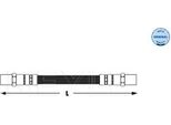 Meyle 100 611 0012 - Oe 433 611 775 A Tubo Freno, Asse Posteriore Per Tipo, Golf Iii (1H), Escort V, Passat (35I), A6 (4A), Polo (80, 86C)