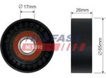 Fast FT44539 - Spannolinamento Oe 55574238, Keilrippenriemen FüR Mito (955), Aveo (T300), Fiorino, Punto, Linea, Qubo, Agila A, Agila B, Astra H, Astra J, Combo, Combo Tour, Corsa C (X01), Corsa D (S07), Corsa E (X15), Meriva (X03), Meriva B (S10), Tigra Twintop (X04)
