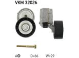 Skf Vkm 32026 - Puleggia Tenditore Oe 55184055, Cinghia A V Per 147 (937), 156 (932), 166 (936), Gt (937), Gtv (916), Spider (916), Punto, Stilo