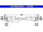 Ate 83.7855-0354.3 - Oe 4E0 611 707 Tubo Freno Per A8 (4E), A8 (400)