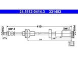 Ate 24.5112-0414.3 - Tubo Freno Oe 51917836 Per Giulietta (940)