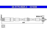 Ate 24.5176-0625.3 - Tubo Freno Oe 2Q0 611 701 A Per Arona (Kj), Ibiza (Kj), Kamiq (NW4), Scala (NW1), Polo (AE1, AW1, BZ1), T-Cross (C11, D31), A1 (Gb)