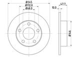 Hella 8DD 355 105-681 - Oe 8D0615601A Disco Freno Per A4 (8D), Passat (3B)