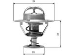 Gates TH04277 - KüHlwasserthermostat Oe 1953231 Per Maverick, Almera I (N15), Pick-Up (D21), Pick-Up (D22), Primera (P10), Primera (W10)
