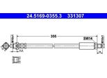 Ate 24.5169-0355.3 - Oe 34 30 1 161 964 Tubo Freno Per Serie 7 (E38)