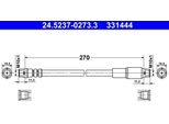 Ate 24.5237-0273.3 - Tubo Freno Oe 4A0 611 707 Per A6 (4A)