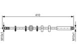 Bosch 1 987 476 639 - Oe 46448591 Bremsschlauch FüR Brava, Bravo