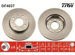Trw DF4037 - Oe 7779409 Disco Freno Per 145 (930), 146 (930), Siena, Marea, Palio