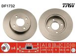 Trw DF1732 - Disco Freno Oe 71739636 Per 33 (907)