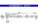 Ate 24.5286-0601.3 - Tubo Freno Oe 4806 H9 Per C-Crosser (Vu, Vv), 4007 (Vu, Vv)
