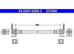 Ate 24.5247-0205.3 - Tubo Freno Oe 96407749 Per Aveo (T200), Aveo (T250, T255)