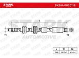 Stark SKBH-0820118 - Oe 34 30 6 762 819 Tubo Freno, Asse Anteriore Per Serie 1 (E81), Serie 1 (E87), Serie 1 (E88), Serie 1 (E82), Serie 3 (E90), Serie 3 (E93), Serie 3 (E92), Serie 3 (E91), Z4 (E89)