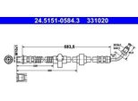 Ate 24.5151-0584.3 - Tubo Freno Oe 4806 E8 Per C5 Iii (Rd), C5 Iii (Rw), C6 (Td), 407, 407 Sw (6D, 6E)