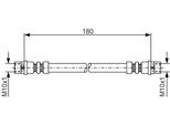 Bosch 1 987 476 018 - Oe 8A0 611 775 Bremsschlauch Per A4 (8D), A8 (4E), A8 (400), Superb I (3U), Passat (3B)