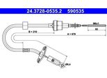 Ate 24.3728-0535.2 - Cavo Frizione Oe 46781018 Per Palio, Siena, Strada