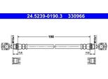 Ate 24.5239-0190.3 - Tubo Freno Oe 4806 G2 Per C-Elysee (Dd), C3 Aircross Ii (2C, 2R), C3 Iii (Sx), C3 Picasso (Sh), C4 Cactus, 2008 I (Cu), 207 (Wa, Wc), 207 Cc (Wd), 207 Sw (Wk), 208 I (Ca, Cc), 208 (Cr), 301