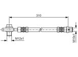 Bosch 1 987 476 308 - Oe 4B0 611 775 B Tubo Freno Per A6 (4B), Passat (3B)