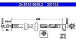 Ate 24.5151-0639.3 - Tubo Freno Oe 4806 K3 Per C5 Iii (Rd), C5 Iii (Rw), C6 (Td), 407, 407 Sw (6D, 6E), 508 (8D), 508 (8E)