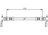 Bosch 1 987 476 010 - Tubo Freno Oe 4B0611775 Per A6 (4B)
