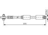 Bosch 1 987 476 172 - Tubo Freno Oe 8N0 611 707 A Per A3 (8L), Tt (8N), New Beetle