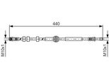 Bosch 1 987 481 430 - Tubo Freno Oe 8K0 611 775 F Per A4 (8K), A5 (8T), A5 (8F), Q5 (8R), Macan (95B)