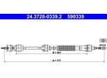 Ate 24.3728-0339.2 - Cavo Frizione Oe 2150 V2 Per Xsara