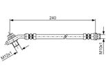 Bosch 1 987 476 332 - Tubo Freno Oe 8D0 611 775 F Per A4 (8D)