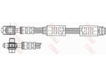 Trw PHD946 - Tubo Freno Oe 8N0 611 707 A Per A3 (8L), Tt (8N), New Beetle