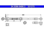Ate 24.5286-0400.3 - Tubo Freno Oe 58737 0X300 Per I10 (Pa)