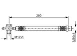 Bosch 1 987 481 082 - Tubo Freno Oe 4D0 611 775 D Per A8 (4D)