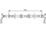 Bosch 1 987 481 690 - Tubo Freno Oe 4G0 611 707 G Per A6 (4G), A7 (4G), A7 (4K)