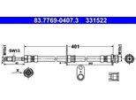 Ate 83.7769-0407.3 - Tubo Freno Oe 1808669 Per Tourneo Connect, Transit Connect