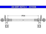 Ate Tubo Freno, Asse Posteriore, Destro 24.5297-0272.3