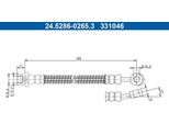 Ate 24.5286-0265.3 - Oe 58731 0X000 Tubo Freno Per I10 (Pa), I10 (Ba, Ia), Picanto (Sa)