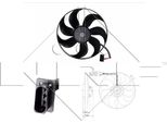 Nrf 47204 Ventola Radiatore Oe 1J0959544B Compatibile Con Polo 9N, New Beetle, Lupo, Golf Iv, Fox, Bora, Roomster, Octavia, Fabia, Toledo, Leon, Ibiza, Cordoba, Tt, A3 8L