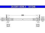 Ate 24.5261-0256.3 - Oe 58737 1A000 Tubo Freno Per Accent Ii (Lc)