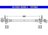 Ate 24.5261-0246.3 Tubo Freno Posteriore Destro Per Hyundai I10 (Pa) I10 (Ia)