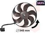 Van Wezel 5888744 Ventola Di Raffreddamento Motore Ventola Di Raffreddamento Per Vw Golf Iv Hatchback (1J1) Radiatore Acqua Ø345Mm