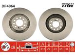 Trw DF4064 - Oe 8N0 615 301 A Disco Freno Per A3 (8L), Tt (8N), Ibiza (6L), Ibiza (6J, 6P), Leon (1M1), Toledo Ii (1M2), Octavia I (1U), Bora (1J), Golf Iv (1J), New Beetle, Polo (9N)