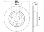 Hella 8DD 355 113-841 - Oe 8J0615601 Disco Freno Per Tt (8J)